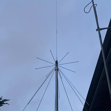 Antena Discone D3000N con Diamantes para Escáneres de Policía GMRS 25-3000MHz, Compatible con GMRS FM 1090MHz UHF VHF HF, con Cable de 10 Metros PL-259 SMA BNC