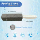 1pc Lavadora de piedra para baño con mango - cepillo removedor de incrustaciones, utilizado para inodoros, azulejos y cocinas - mango ergonómico, eliminador de impurezas difíciles, calcio, hierro y óxido, cepillo limpiador de ducha