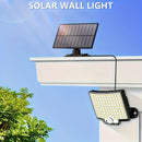 1pc Luz de Movimiento Exterior con Energía Solar y 106 LED con Ángulo Amplio de 135° para Iluminación desde el Anochecer hasta el Amanecer en Jardín y Garaje - Resistente al Clima, Control Remoto, Acabado Metálico Pulido, , Iluminación de Garaje | Luz Mo