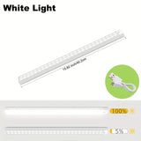 1pc Aiwellkay Luz de Gabinete con Sensor de Movimiento Regulable, Recargable por USB y a Batería, Lámpara de Pared de Plástico con Montaje Magnético, Acabado Cepillado, Accesorio Desmontable, Sin Accesorios Incluidos