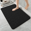 1 pieza de alfombrilla de ducha suave y cómoda, antideslizante, de 23,6 x 5,7 pulgadas, lavable en máquina, poliéster, absorbente, con respaldo de PVC antideslizante, ideal para la seguridad del baño, alfombrilla de seguridad del baño | Alfombrilla de te
