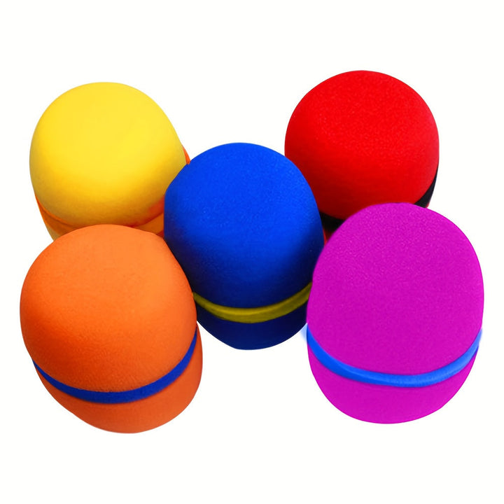 5 Piezas de Fundas de Espuma para Micrófono Universal, Pantalla Antiviento para Microfónicos Manuales