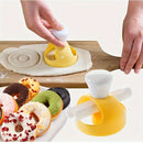 2 piezas de kit de fabricación de donas DIY: molde de cortador de donas de plástico no adherente de PP con cuchara y tenazas - fabricante de donas fácil de usar para cocinas de hogar y RV, perfecto para hornear, dispensar batería y actividades culinarias