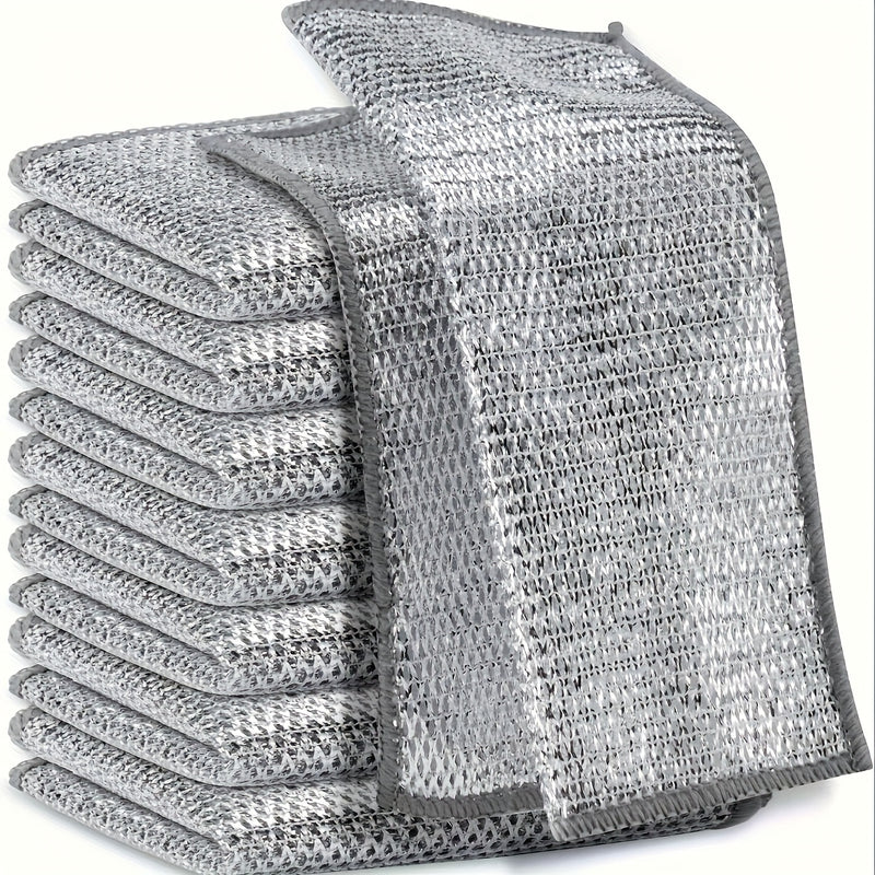 Juego de 8/12/16 paños milagrosos para limpieza - Tela de malla ultradelgada y ultraduradera - Ideal para limpieza en seco y húmeda - Perfecto para vajilla, superficies metálicas, ¡y más! No raya - Genio de cocina - Ampliación de alta definición