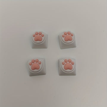 Conjunto de 4 piezas de Teclas de Computadora con Forma de Garra de Gato Kawaii para Teclado Mecánico Cherry MX ESC Key Cross Axis