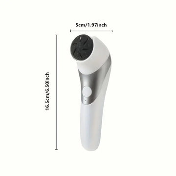 Fila de pies eléctrica - Conjunto profesional de eliminación de pies - Kit de herramientas de pedicura, recargable por USB - Ajuste de múltiples velocidades - Incluye 4 cabezales de pulido, adecuado para pies gruesos de color beige claro, pies suaves, pe