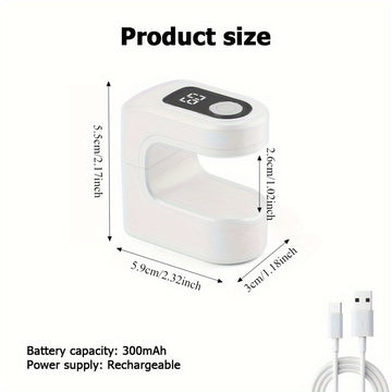 Lámpara de uñas LED mini portátil con pantalla digital y recarga USB - Diseño compacto para el hogar, salón, viajes - Disipación de calor rápida, lámpara de uñas y gel para principiantes, lámpara de uñas, equipo de salón, herramienta de belleza moderna,