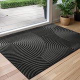 Alfombra de Puerta 1pc, Alfombra Redonda para la Entrada, Tapetes Antideslizantes y Absorbentes Lavables para la Puerta Principal Interior, Decoración de Primavera y Navidad