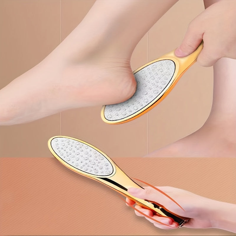 Lima de Acero Inoxidable para Pies - Removedor Manual de Callos & Herramienta de Pedicura para Pies Suaves, No Requiere Baterías, Inodoro, Perfecto para una Experiencia de Spa en Casa