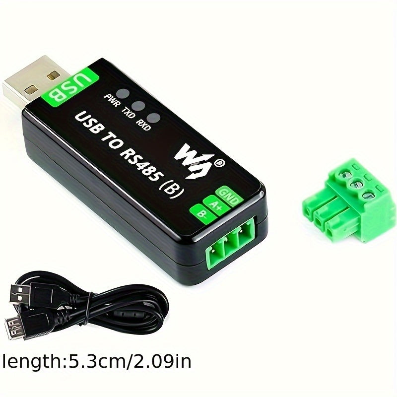 Conector USB a RS485 industrial - Comunicación rápida, adaptador original FT232RL y SP485EEN, protección ESD integrada, fusible reestable, para ACQUAC, DELL, AKN, HUA y más
