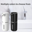 Dispensador de jabón inteligente con sensor automático sin contacto, capacidad de 380ml, flujo ajustable en 4 niveles, pantalla de energía eléctrica, líquido reemplazable libremente, carga rápida USB