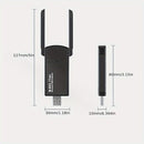 Adaptador de red inalámbrico USB de 1300Mbps con antena de doble banda, 2,4GHz y 5,0GHz, Modo de alimentación: USB, Voltaje de funcionamiento: ≤36V, Opción de conectividad: USB, Propiedades de la batería: Sin batería, Compatible con Windows 10/11/8.1/7,