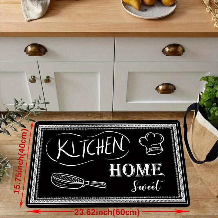 1pc, Alfombra de Cocina Super Absorbente Antideslizante, Pasillo, Lavadero, Estilo Rústico - Tapete Lavable para Hogar y Oficina, Cómodo y Elegante