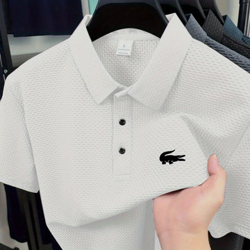 Camiseta Cómoda para Hombres de Medio Oriente con Estampado de Cocodrilo, Camisa Casual Transpirable para Negocios y Ocio