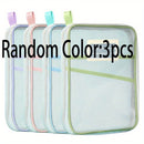 Bolsa de Archivo con Cremallera Tamaño A4 - Malla Transparente Engrosada, Material Duradero de Nailon, Bolsa de Almacenamiento Multifuncional con Asas Coloridas, Ideal para Organizar Materiales de Exámenes Estudiantiles, Libros y Papelería de Oficina