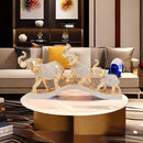 1 Pieza de Adorno Decorativo de Elefante Dorado Feng Shui en Resina, Estatuilla Coleccionable para Hogar y Escritorio