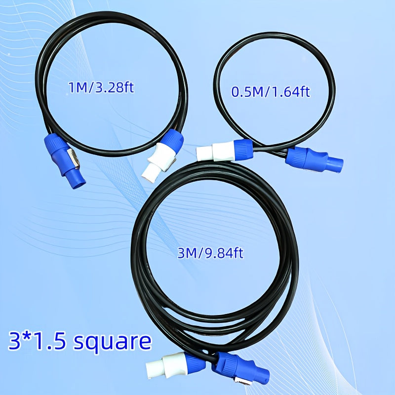 3*1.5 Cuadrado 49.99cm/99.97cm/199.95cm/299.92cm/5.0metros Conexión de Aviación de Iluminación de Escenario Cable de Extensión de Alimentación Luces de Haz Audio Pantalla LED Cables de Conexión de Audio