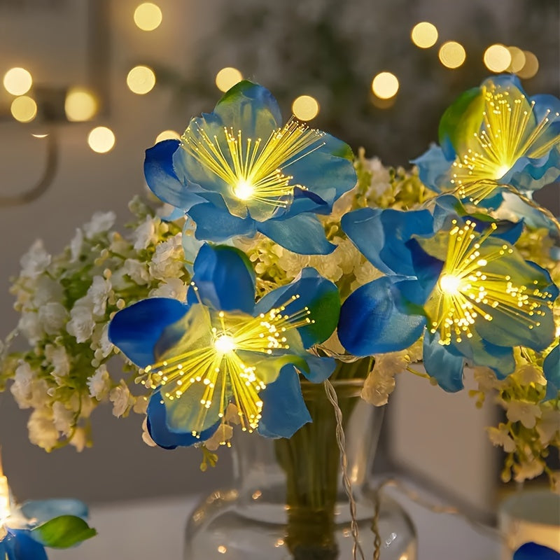 Encantadoras Luces de Hada de 199.95cm - 10 LED Cálidos para Decoración de Navidad y Jardín, Perfectas para Fiestas y Festividades al Aire Libre, Decoración Navideña
