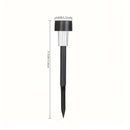 10pcs Luces Solares de Suelo para Jardín - Iluminación de Caminos Exterior Eficiente en Energía con Sensor de Luz, Baterías de Níquel Recargables, Carcasa de Plástico Negro, Capacidad de 300mAh, Perfectas para Jardín, Patio y Pasarelas