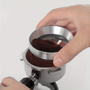 Anillo de captura de café de 51mm 53mm 58mm Anillo antipolvo Anillo de captura de molinillo Anillo de dosificación de polvo de café Mango de café de tela Herramientas de café