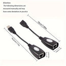 Adaptador USB versátil a Ethernet para Cat 6/6e/5/5e hasta 50m/164ft, ideal para portátiles, computadoras, teléfonos, teclados, unidades flash, impresoras - Nylon duradero y USB-C RJ45, impresora, portátil, USB-C