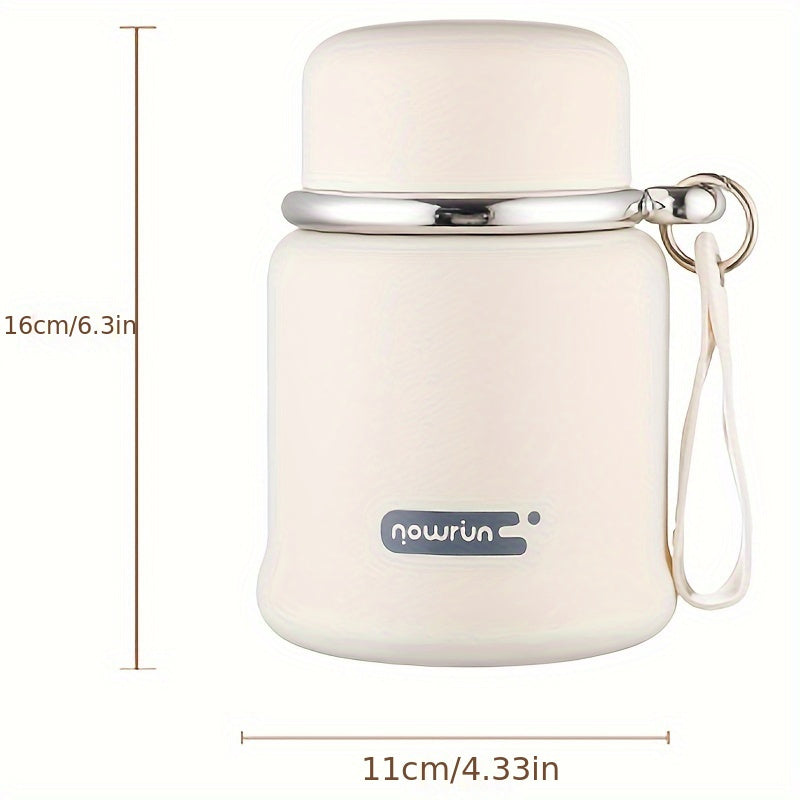 1 frasco térmico de acero inoxidable NouRun, 620 ml - Lonchera elegante y portátil con cuchara, ideal para estudiantes y viajeros, mantiene la comida caliente/fría, perfecto para la escuela, oficina, exteriores y vacaciones