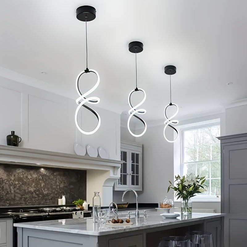 1 pieza de lámpara de techo LED moderna con diseño metálico elegante - Ideal para sala de estar, café, dormitorio, cocina y pasillo - Perfecto para regalos de inauguración de hogar, decoración moderna del hogar | Acabado metálico elegante | Construcción
