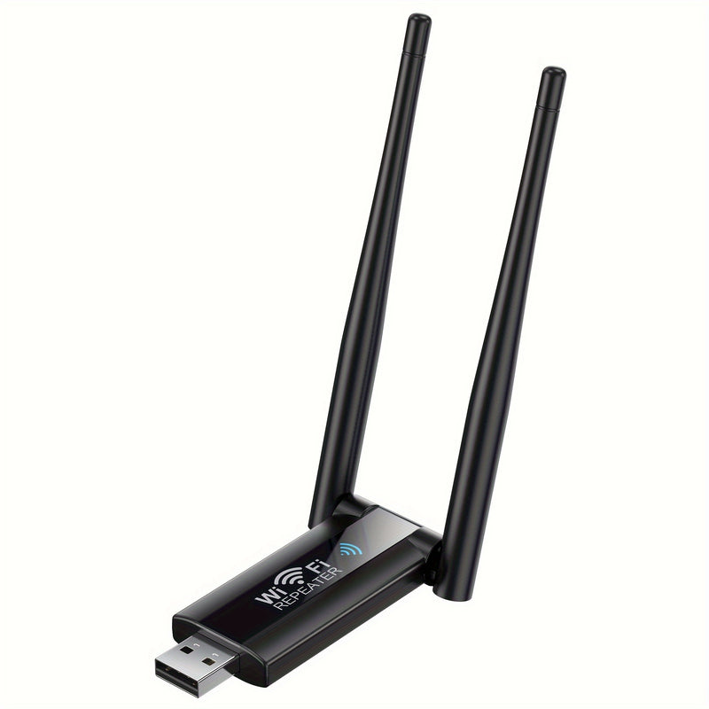 Repetidor de WiFi inalámbrico de 2.4 G 300 Mbps, extensor de enrutador, amplificador de señal Wi-Fi, adaptador de tarjeta de red de larga distancia, repetidor USB