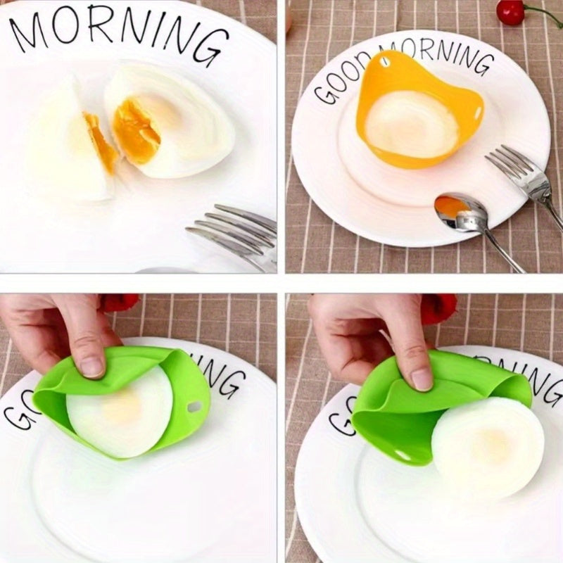 Cocinador de huevos de silicona, adecuado para freidor de aire, estabilizador de huevos reforzado, resistente a altas temperaturas, vaporizador de silicona de grado alimenticio.