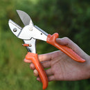 1pz Tijeras de Poda de Acero SK5 - Tijeras para Jardín Resistentes con Mangos Antideslizantes Ergonómicos, Cuchillas Afiladas para Recortar Árboles y Ramas, Uso Manual, Sin Necesidad de Electricidad, Herramientas Profesionales y Domésticas para Jardinerí
