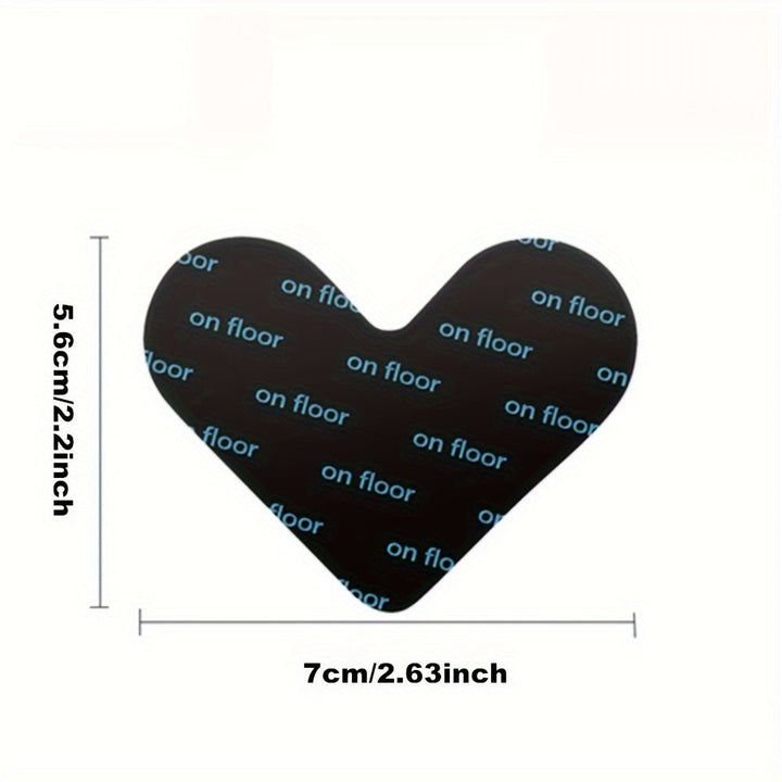 Adhesivos para Alfombras Reutilizables de 4/12/24/36 Piezas, Antideslizantes y Lavables, Evitan que las Alfombras se Muevan o Enrollen los Bordes, Pegatinas en Forma de Corazón Cortables y Aplicables en Diversos Escenarios