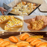 50 Hojas de Papel Pergamino Premium - Antiadherentes para Air Fryer, Vaporera y Horno