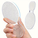 Lima de pies de vidrio nano - Exfoliador de doble cara, herramienta para alisar los pies y dar forma a las uñas, removedor de callos de pedicura profesional, sin perfume, no requiere electricidad ni batería, lavable y reutilizable.