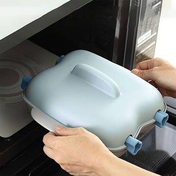 1pc Vaporera de Microondas sin BPA para Verduras y Mariscos - Herramienta de Cocina No Eléctrica, Diseño Fácil de Limpiar con Tecnología de Vapores Rápidos & Mangos Ergonómicos, Material Libre de BPA