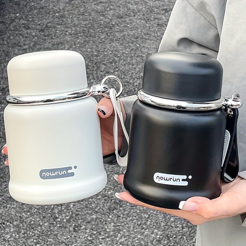 1 frasco térmico de acero inoxidable NouRun, 620 ml - Lonchera elegante y portátil con cuchara, ideal para estudiantes y viajeros, mantiene la comida caliente/fría, perfecto para la escuela, oficina, exteriores y vacaciones