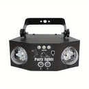 Luces de fiesta YSH - Sistema de iluminación LED de doble bola de disco comercial con control remoto, luces de proyección cambiantes de color para fiestas de DJ, eventos y festivales, ideales para Halloween, Navidad, Acción de Gracias, Año Nuevo, Día de