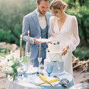 Juego de 2 cuchillos para pastel y pala para pizza de acero inoxidable dorado - Ideal para cumpleaños, bodas, fiestas y ocasiones especiales, perfecto para servir postres y pizzas, utensilios para ocasiones especiales | Vajilla elegante | Cubiertos durad