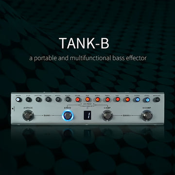 Pedal de efectos de guitarra TANK-G Multi-Function | 36 presets editables | Conexión inalámbrica + monitorización de auriculares | Soporta grabación móvil | Batería recargable incorporada + interfaz de audio, pedal de efectos de guitarra