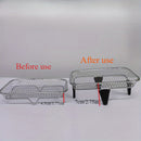 Juego de Accesorios para Freidora de Aire de Acero Inoxidable de 8 Piezas: Estante Apilable, Pinzas y Alfombrilla Elevadora - Estante de Tres Niveles Saludable para Freidoras de Doble Cesta, Lavavajillas Seguro, Compatibilidad con Horno, Olla Presión y l