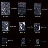 100 bolsas de celofán transparente con cierre hermético, estilo contemporáneo, organizador de almacenamiento para cocina y hogar, material plástico, para canastas, cajas, contenedores y organizadores del hogar