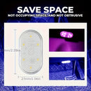 1 pieza/4 piezas, luz de piso de coche LED recargable por USB, universal, sensible al tacto, voltaje de funcionamiento ≤36V, compatible con la serie de automóviles americanos, para vehículos, camiones, furgonetas.
