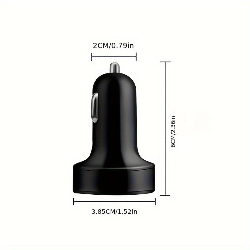 Cargador rápido para auto Datangwin, 6 en 1 con USB-C, doble PD y QC3.0, 4 puertos USB, pantalla de voltaje - Compatible con iPhone, Samsung, Huawei, Xiaomi - Acabado mate, cargador portátil, sin batería