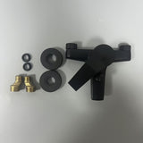 Juego de Grifo de Ducha Negro Elegante TWINBELL con Cabezal de Ducha de Lluvia - Control Dual de Agua Caliente y Fría, Diseño Grueso a Prueba de Explosiones, Instalación Fácil, No Requiere Energía