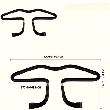 Nueva y mejorada gancho de asiento de coche multifuncional de acero inoxidable - Plegable, adecuado para abrigos y bolsas de embalaje de trajes, bolsas de snacks, compatible con la mayoría de sedanes y SUVs.