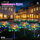 4 Luces de Jardín LED con Fuegos Artificiales Solares - 8 Modos de Cuento de Hadas, Luces Multicolor para Exteriores, Ideales para Ramadán, Navidad, Halloween, Cafeterías y Centros Comerciales, Calidad Alta IP44, Iluminación Solar Colgante