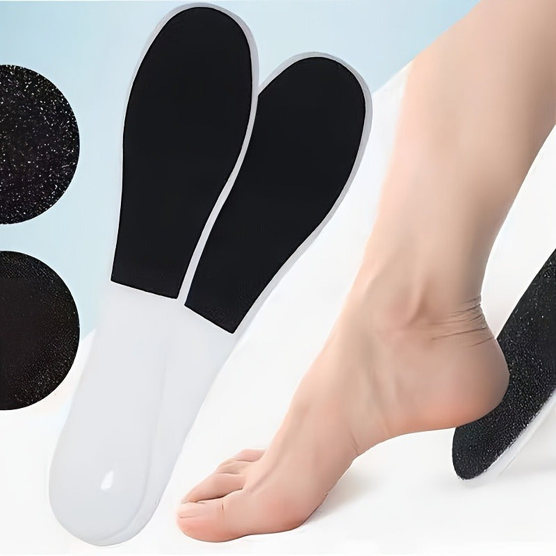 Limador Profesional de Pies Doble Cara - Herramienta Exfoliante con Grano Grosso y Fino, Mango Ergonómico de Plástico para Eliminación de Pelos Muertos, Pedicura y Manicura, Diseño Compacto, Acabado Suave, Apto para Viajes (Sin Batería), Agarre Cómodo, C