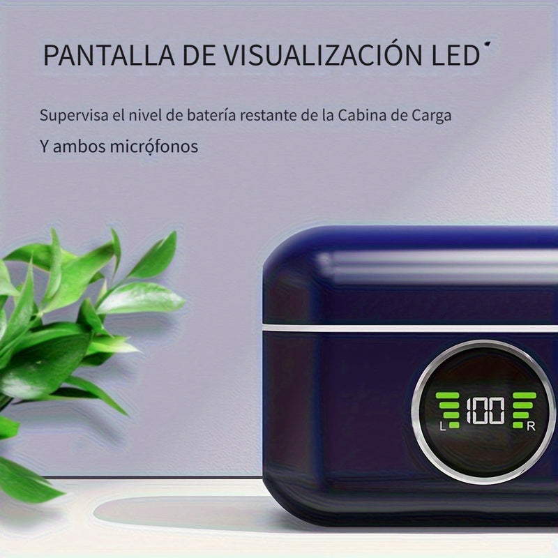 Juego de Micrófono sin varillas con Estuche de Carga, Cancelación de Ruido y Clip Magnético, Pantalla LED de Batería, Alcance de 40m, Tipo-C para Grabación en Teléfono/Cámara/Vlog