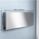 Estante plegable de acero inoxidable para montar en la pared - Organizador de cocina sin ensamblaje y resistente al óxido, con almacenamiento abierto para especias, utensilios y ollas - Diseño clásico que ahorra espacio para cocinas modernas, almacenamie