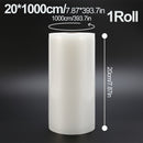 1 Rollo de Bolsas para Almacenamiento de Vacío - Opciones 20cm×10m o (20/25/30cm)×15m - Plástico Grueso de Calidad Comercial para Congelación, Sous Vide y Preparación de Comidas, Sellado Hermético, Libre de BPA y Resistente, Compatible con Todas las Sela