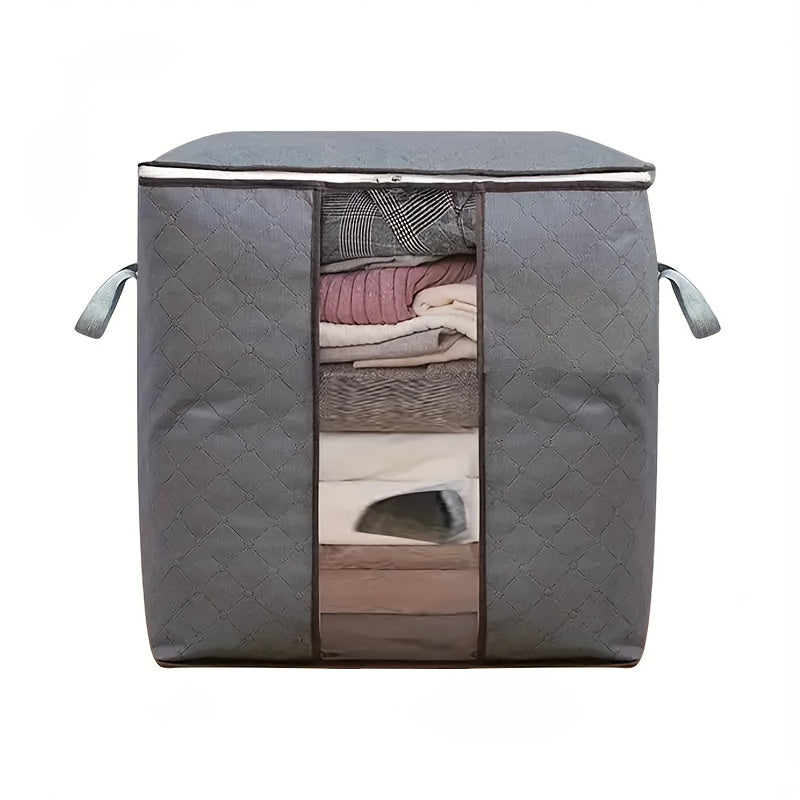Bolsa de Almacenamiento Extra Grande Plegable para Mantas, Ropa de Cama y Edredones - Organizador Versátil con Cierre de Cremallera, Ideal para la Organización del Hogar, Almacenamiento Debajo de la Cama